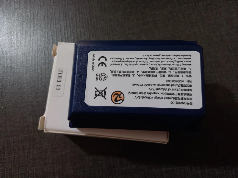 باتری دوبل G3 با درب پشت مشکی (سلول درجه یک وارداتی با گارانتی )
