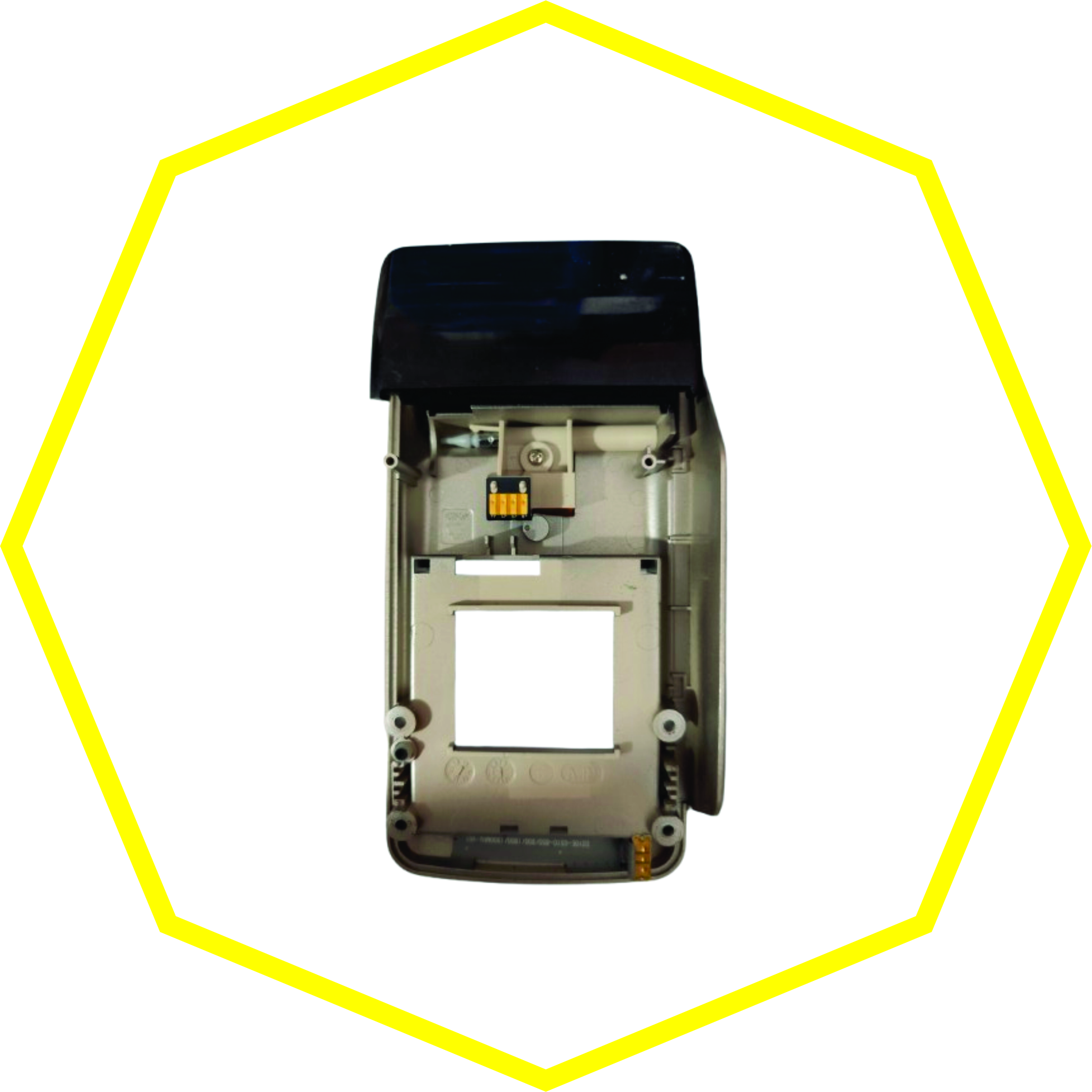 قاب استوک پشت با درب پرینتر و درب پشت مشکی D210G