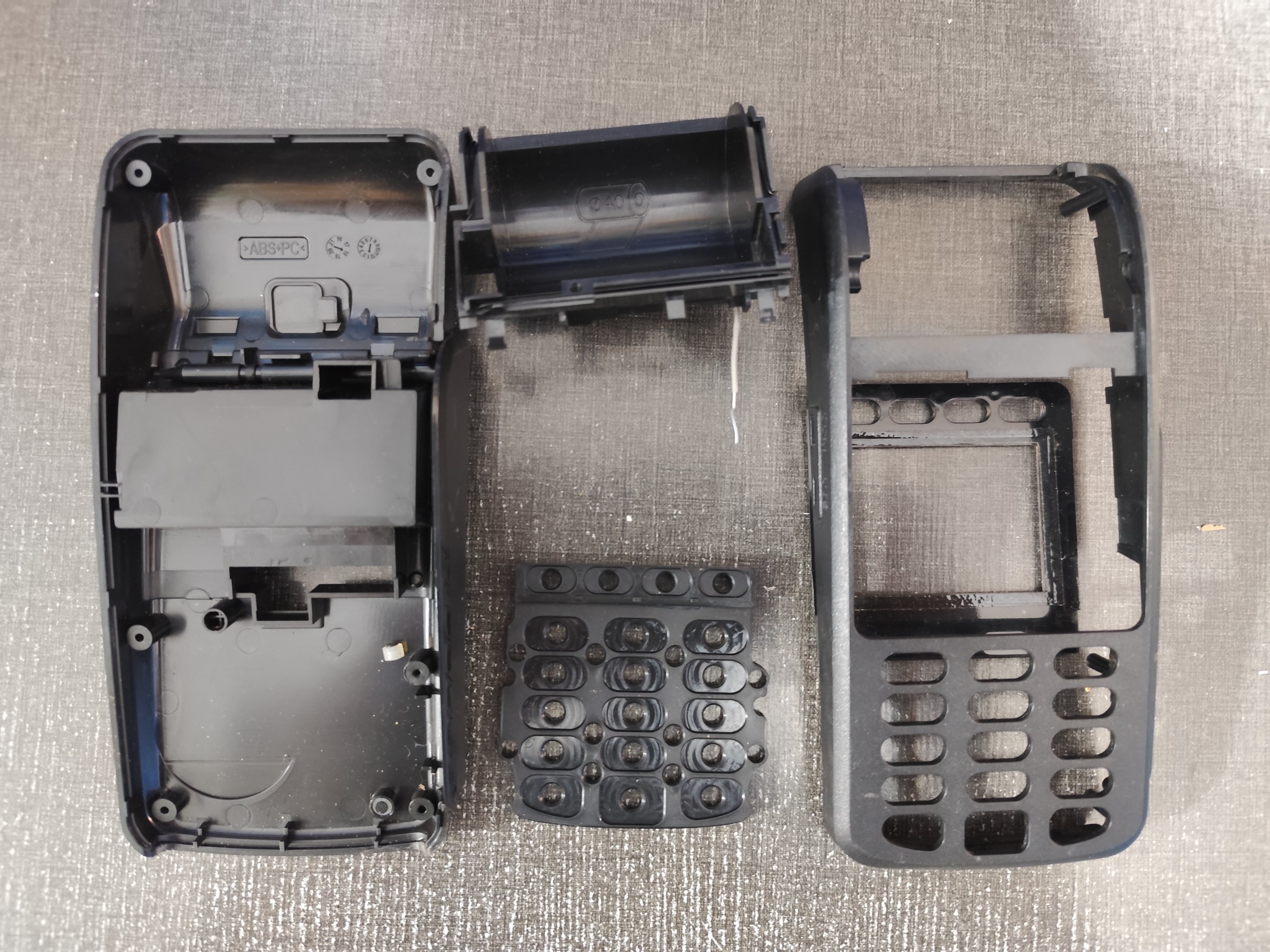 قاب استوک پشت و رو همراه نگهدارنده و پشت کیپد H9